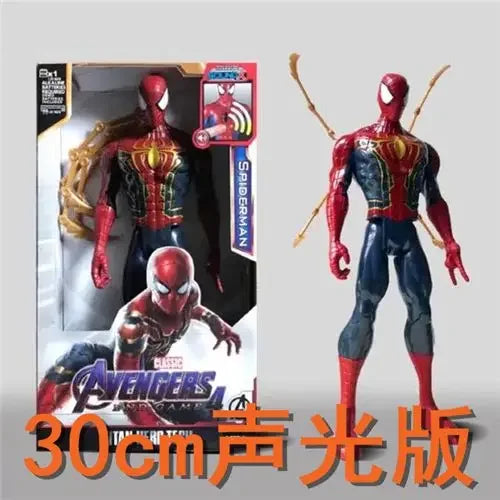 Hot 30cm Marvel Figure Avengers Endgame Captain Justice Sound Led Light Super Hero Dolls Toys Pvc Action Figure Model Kids Toy