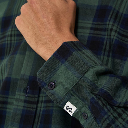 Shirt flanel Check - Mallard Green