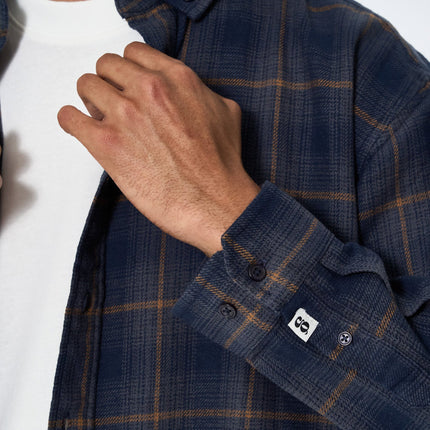 Shirt flanel Check - Navy/Grey