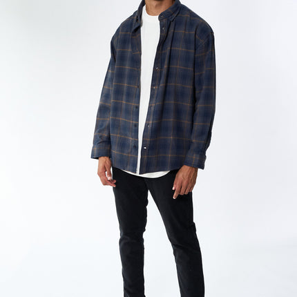 Shirt flanel Check - Navy/Grey
