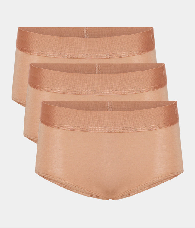 3 stk Tan bambus hipster trusser