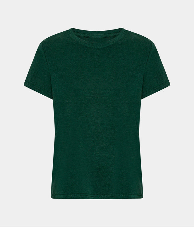 Grøn kortærmet bambus T-shirt