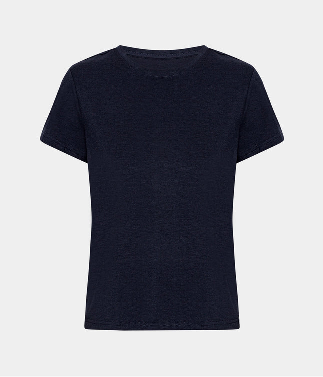Navy kortærmet bambus T-shirt