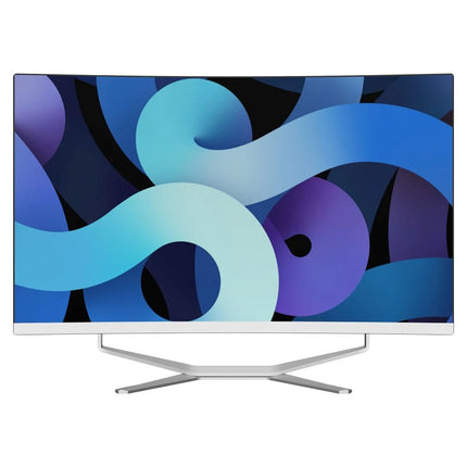 24"27"32" All in One Pc Intel Core I7 I5 I3 8gb Ram 256GB SSD 1920*1080p HD Led Curve Screen Monoblock Computer