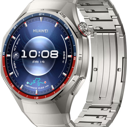 Huawei Watch GT 5 Pro - 46 mm - titanium - smart watch with strap - fluoroelastomer - wrist size: 140-210 mm - display 1.43" - NFC, Bluetooth - 81 g - black
