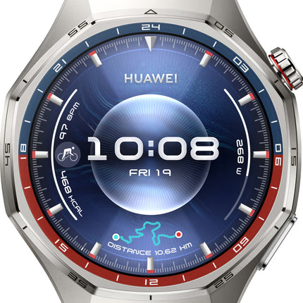 Huawei Watch GT 5 Pro - 46 mm - titanium - smart watch with strap - fluoroelastomer - wrist size: 140-210 mm - display 1.43" - NFC, Bluetooth - 81 g - black