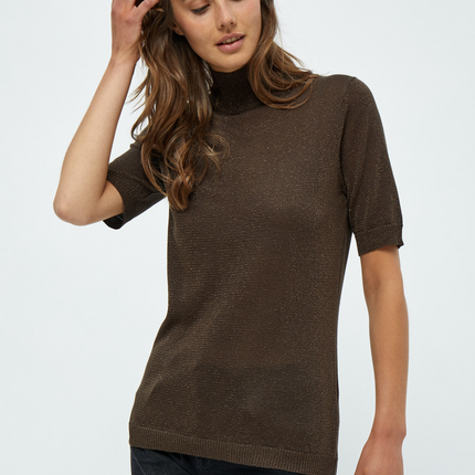 MSLima Roll Neck Knit - Brun