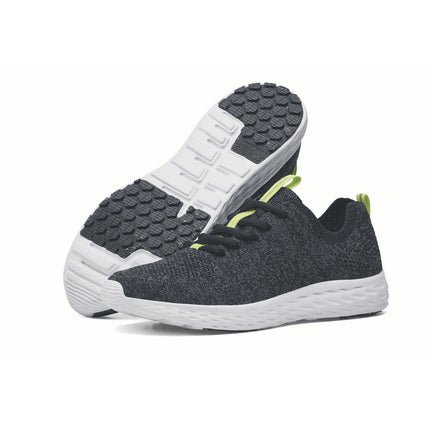 EVERLIGHT ECO MENS BLACK/GREY Black/Grey Slip Resistant Eco Friendly Comfortable Men's Trainer for Work