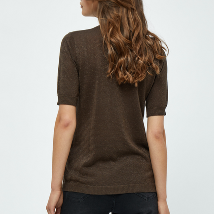 MSLima Roll Neck Knit - Brun