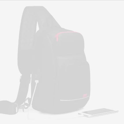 Resilver Men's Large Capacity Chest Bag, Business Shoulder Bag, Casual Sports Waterproof Crossbody Bag