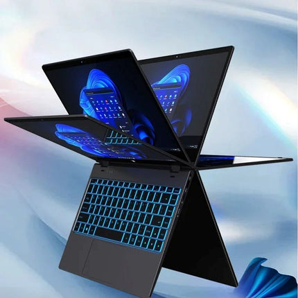 360 Degree YOGA Laptop 14inch Intel N100 Quad Core DDR4 16B RAM 1TB SSD IPS Touch Screen Tablet PC Office Mini Notebook Computer