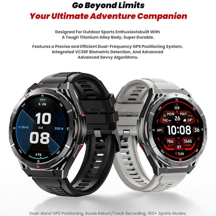 High Quality X2 GPS Smart Watch for Men Compass 3ATM Waterproof 1.43'' AMOLED Smartwatch Rugged Smart Watches for Android IOS