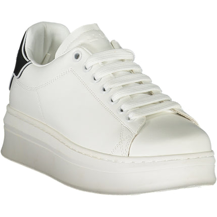 GAELLE PARIS WHITE WOMEN'S SPORTS SHOES-1
