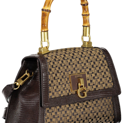 GUESS JEANS BROWN WOMEN'S BAG-1