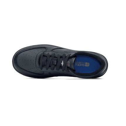 HOLCOMBE BLACK Black Lace-Up Slip Resistant Trainer, Revive™ Foam Cushioning, Easy to Clean, and Comfortable Design