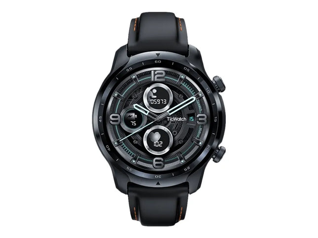 Mobvoi TicWatch Pro 3 - 47 mm - shade black - smart watch with band - silicone - display 1.4" - color/monochrome (double layer) - 8 GB - Wi-Fi, NFC, Bluetooth - 41.9 g