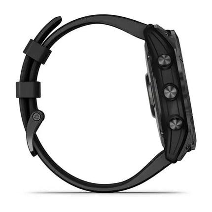 Garmin fenix 7X Solar - 51 mm - slate grey - sports watch with band - silicone - black - wrist size: 127-210 mm - display 1.4" - 16 GB - Bluetooth, Wi-Fi, ANT+ - 96 g
