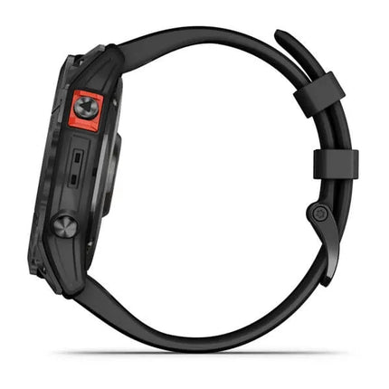 Garmin fenix 7X Solar - 51 mm - slate grey - sports watch with band - silicone - black - wrist size: 127-210 mm - display 1.4" - 16 GB - Bluetooth, Wi-Fi, ANT+ - 96 g