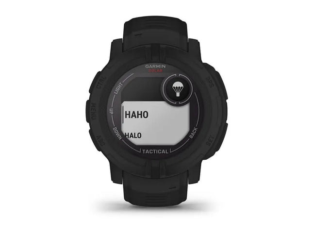 Garmin Instinct 2 Solar - Tactical Edition - 45 mm - black - sports watch with band - silicone - wrist size: 135-230 mm - monochrome - 32 MB - Bluetooth, ANT+ - 53 g