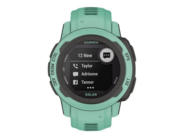 Garmin Instinct 2S Solar - 40 mm - neo-tropical - sports watch with band - silicone - wrist size: 112-180 mm - monochrome - 32 MB - Bluetooth, ANT+ - 43 g
