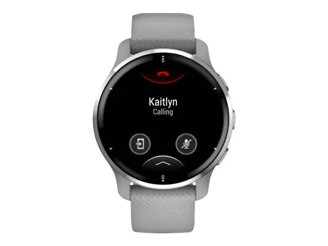 Garmin Venu 2 Plus - 43 mm - powder grey - sports watch with band - silicone - powder grey - wrist size: 125-190 mm - display 1.3" - Bluetooth, Wi-Fi, ANT+ - 51 g