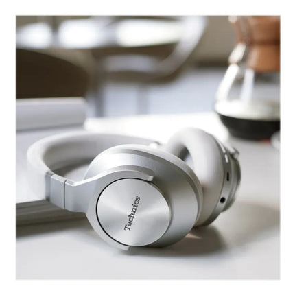 Technics EAH-A800E - Headphones with Mic - Full Size - Bluetooth - Wireless, Wired - Active Noise Cancellation - 3.5mm Jack - Silver
