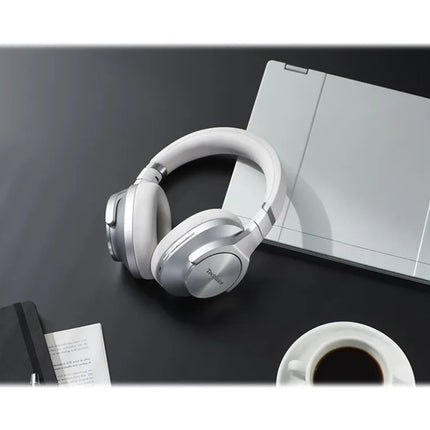 Technics EAH-A800E - Headphones with Mic - Full Size - Bluetooth - Wireless, Wired - Active Noise Cancellation - 3.5mm Jack - Silver