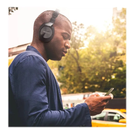Technics EAH-A800E - Headphones with Mic - Full Size - Bluetooth - Wireless, Wired - Active Noise Cancellation - 3.5mm Jack - Black