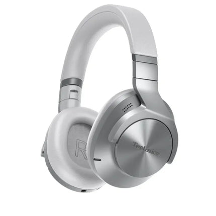 Technics EAH-A800E - Headphones with Mic - Full Size - Bluetooth - Wireless, Wired - Active Noise Cancellation - 3.5mm Jack - Silver