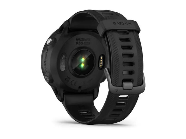 Garmin Forerunner 955 Solar - Sports watch with strap - silicone - wrist size: 130-220 mm - display 1.3" - 32 GB - Bluetooth, Wi-Fi, ANT+ - 53 g - whitestone