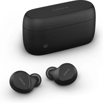 Jabra Evolve2 Buds UC - True wireless earbuds with mic. - In-ear - Bluetooth - Active noise cancellation - USB-C via Bluetooth adapter - Noise isolating - Black - Zoom Certified, Optimized for Google Meet