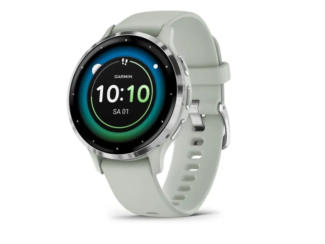 Garmin Venu 3S - 41 mm - sage grey - smart watch with band - silicone - wrist size: 110-175 mm - display 1.2" - 8 GB - Bluetooth, Wi-Fi, ANT+ - 40 g