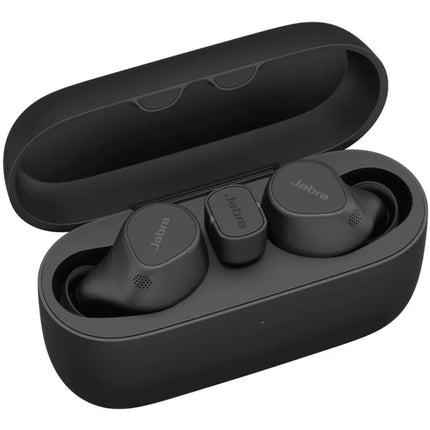 Jabra Evolve2 Buds UC - True wireless earbuds with mic. - In-ear - Bluetooth - Active noise cancellation - USB-C via Bluetooth adapter - Noise isolating - Black - Zoom Certified, Optimized for Google Meet