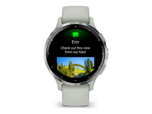 Garmin Venu 3S - 41 mm - sage grey - smart watch with band - silicone - wrist size: 110-175 mm - display 1.2" - 8 GB - Bluetooth, Wi-Fi, ANT+ - 40 g