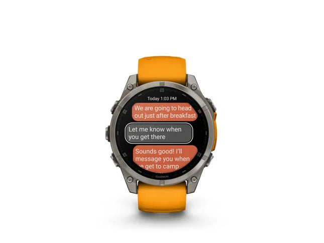 Garmin fenix 8, 3.56 cm (1.4"), AMOLED, Touchscreen, 32 GB, Wi-Fi, GPS (satellite)