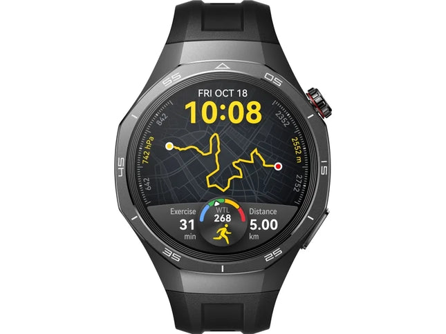Huawei Watch GT 5 Pro - 46 mm - titanium - smart watch with strap - fluoroelastomer - wrist size: 140-210 mm - display 1.43" - NFC, Bluetooth - 81 g - black