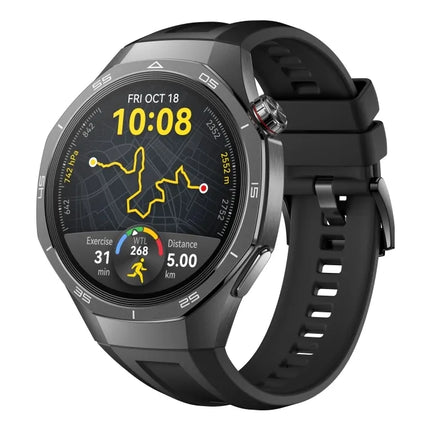 Huawei Watch GT 5 Pro - 46 mm - titanium - smart watch with strap - fluoroelastomer - wrist size: 140-210 mm - display 1.43" - NFC, Bluetooth - 81 g - black
