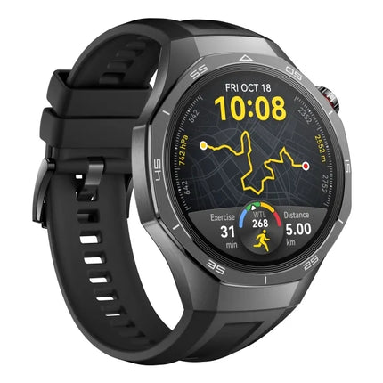 Huawei Watch GT 5 Pro - 46 mm - titanium - smart watch with strap - fluoroelastomer - wrist size: 140-210 mm - display 1.43" - NFC, Bluetooth - 81 g - black