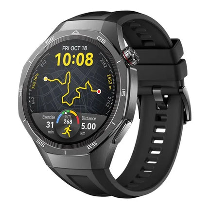 Huawei Watch GT 5 Pro - 46 mm - titanium - smart watch with strap - fluoroelastomer - wrist size: 140-210 mm - display 1.43" - NFC, Bluetooth - 81 g - black