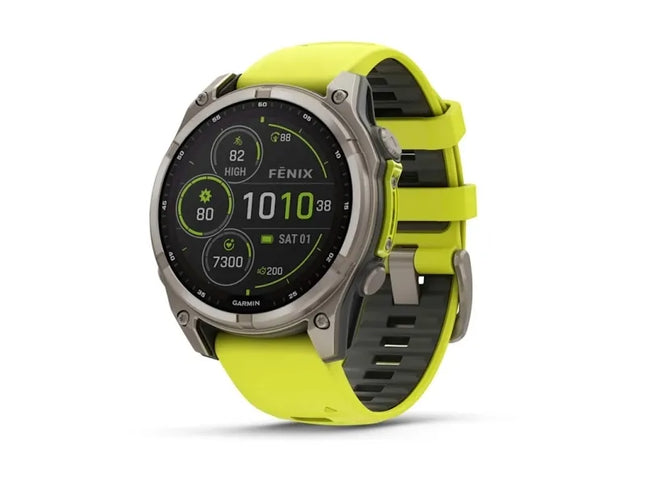 Garmin fenix 8, 3.3 cm (1.3"), Touchscreen, 32 GB, Wi-Fi, GPS (satellite), 80 g