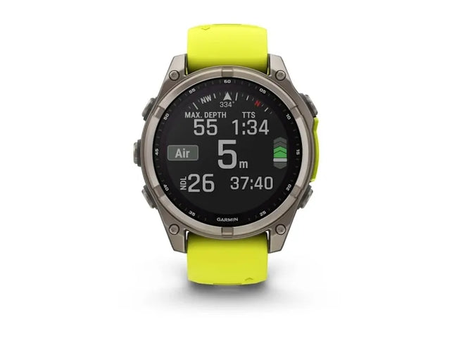 Garmin fenix 8, 3.3 cm (1.3"), Touchscreen, 32 GB, Wi-Fi, GPS (satellite), 80 g
