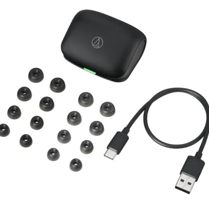 Audio-Technica ATH-TWX7 - True Wireless Earbuds with Mic. - in-ear - Bluetooth - active noise cancellation - ash black