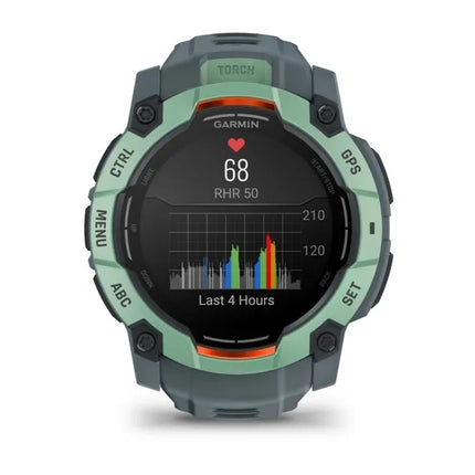 Garmin Instinct 3 AMOLED, 3.3 cm (1.3"), AMOLED, Touchscreen, 4 GB, GPS (satellite), 59 g