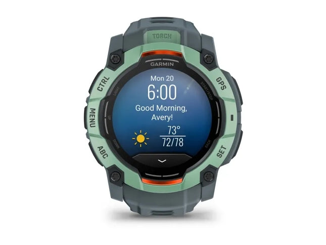Garmin Instinct 3 AMOLED, 3.3 cm (1.3"), AMOLED, Touchscreen, 4 GB, GPS (satellite), 59 g