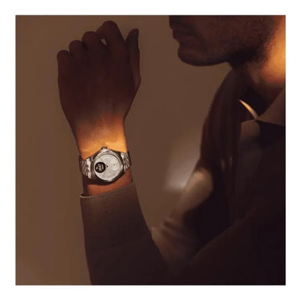 Withings Scanwatch Nova Brilliant - watch with ECG, heart rate, SPO2 and temperature measurement, as well as physical activity and sleep measurement (39 mm, titanium grey)