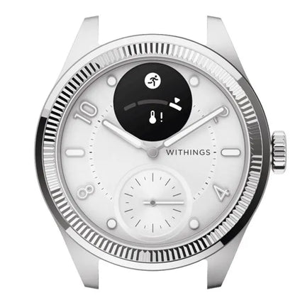 Withings Scanwatch Nova Brilliant - watch with ECG, heart rate, SPO2 and temperature measurement, as well as physical activity and sleep measurement (39 mm, titanium grey)