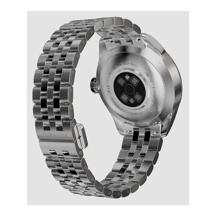 Withings Scanwatch Nova Brilliant - watch with ECG, heart rate, SPO2 and temperature measurement, as well as physical activity and sleep measurement (39 mm, titanium grey)