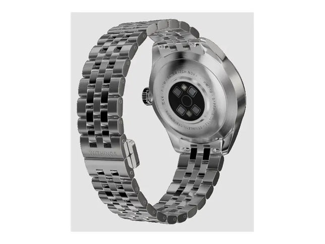 Withings Scanwatch Nova Brilliant - watch with ECG, heart rate, SPO2 and temperature measurement, as well as physical activity and sleep measurement (39 mm, titanium grey)