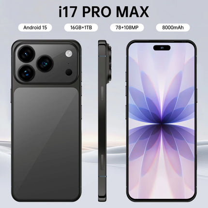 2025 Hot-selling Original I17 Pro Max 5G Smartphone6.9-inch Display 16GB + 2TB Storage Octa-core MTK 108MP