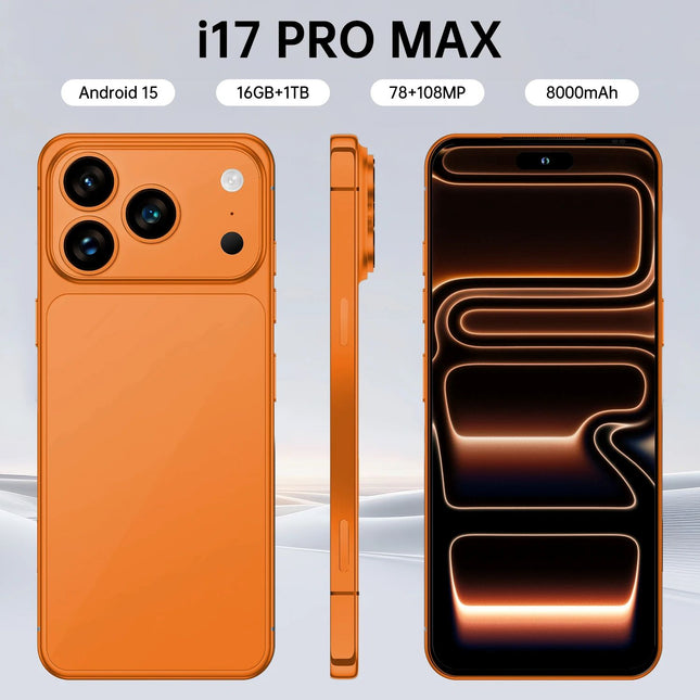 2025 Hot-selling Original I17 Pro Max 5G Smartphone6.9-inch Display 16GB + 2TB Storage Octa-core MTK 108MP